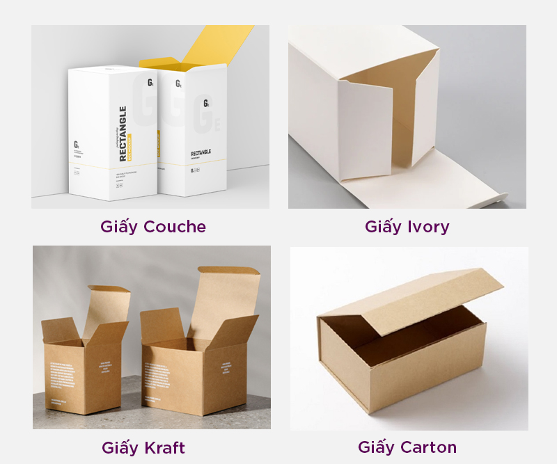 chất liệu in hộp giấy 