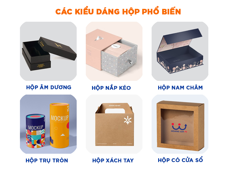 kiểu dáng hộp giấy đẹp